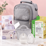 Kit Banco de Leche – Cooler Bag + 100 Bolsas de Almacenamiento + Sacaleche Haakaa Shell – Mamá Primero