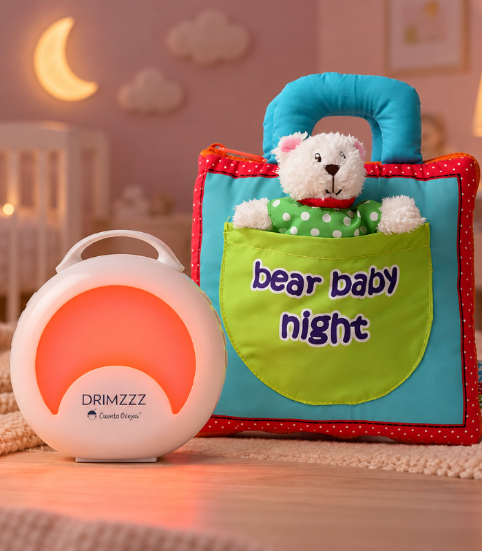 Kit Rutina de Sueño – Máquina de Ruido Blanco Drimzzz + Libro Sensorial Bear Baby Night Kit Rutina de Sueño – Máquina de Ruido Blanco Drimzzz + Libro Sensorial Bear Baby Night - Imagen 1